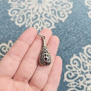 Vintage Silver Ornate Filigree Pendant